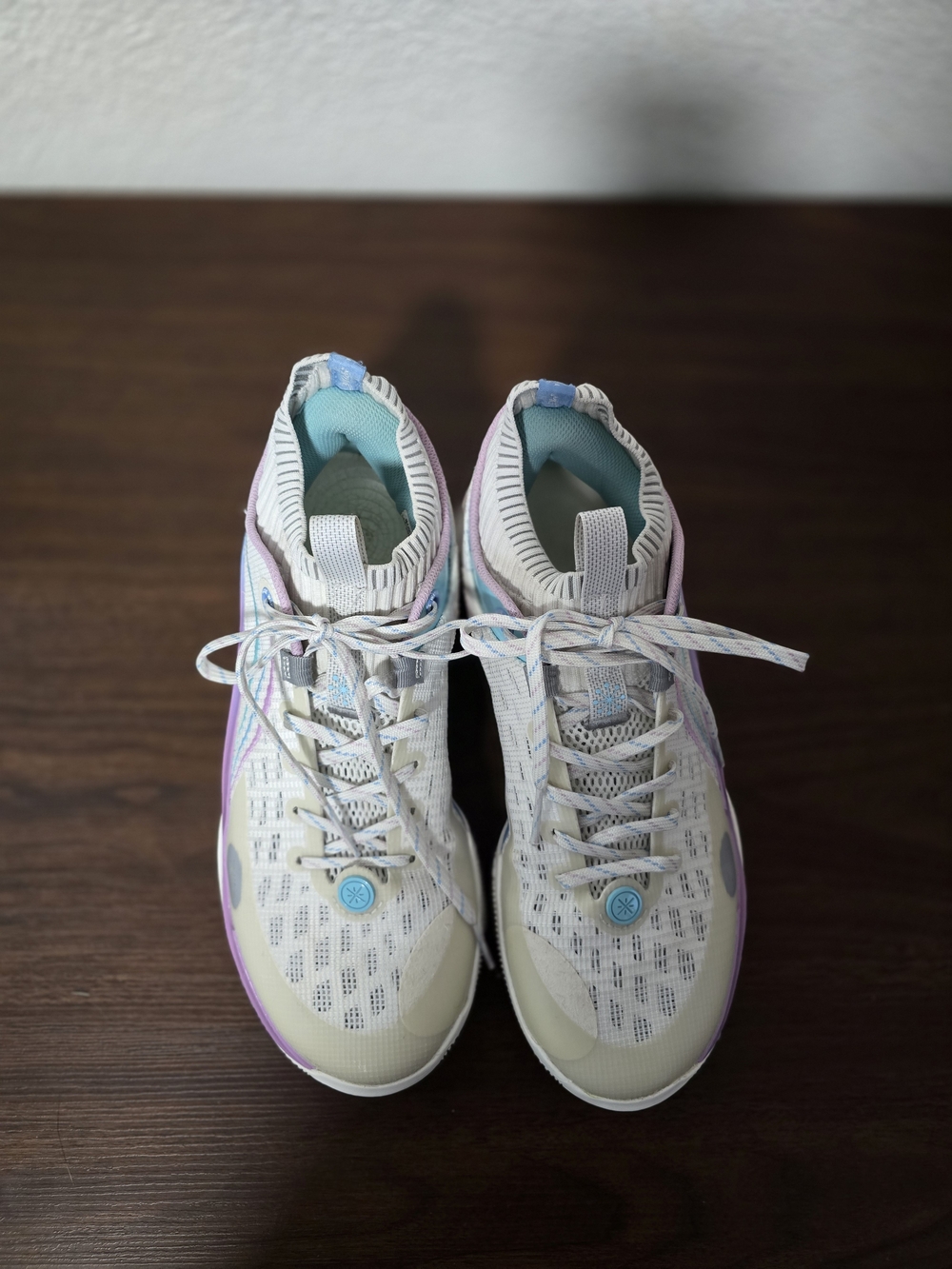 Lightweight Women's Athletic Sneakers in Cream and Pastel